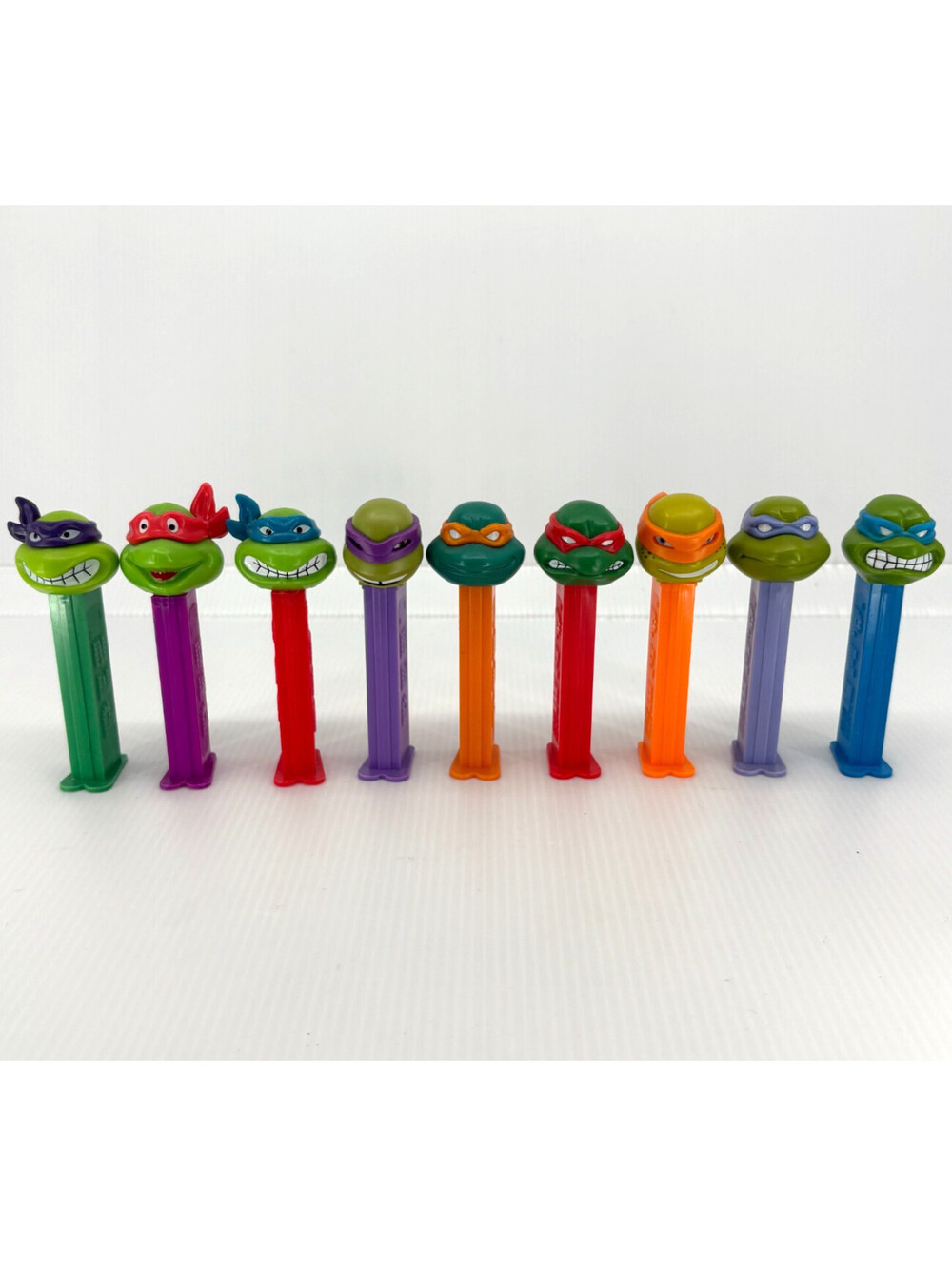 Vintage 1994 TMNT PEZ Dispensers Lot of 8 Teenage Mutant Ninja Turtles Hungary